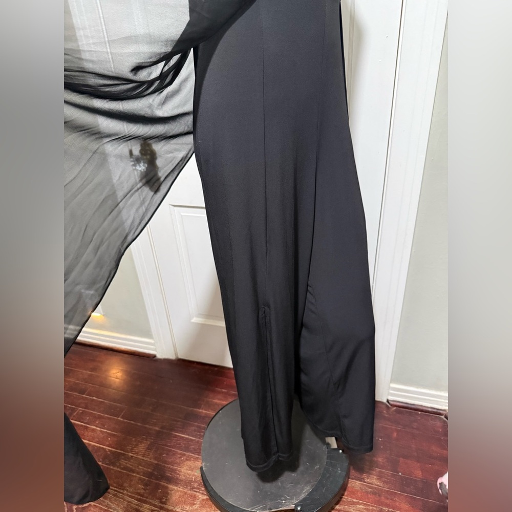 London Times Formal Pants Outfit Prom Homecoming Pageant Black Sequin Size 14 - Picture 4 of 6
